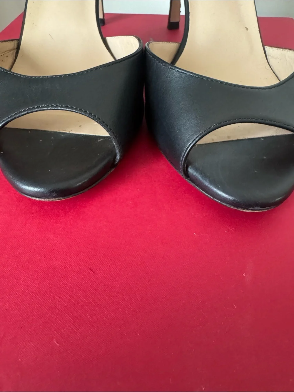 Valentino Garavani Rockstud Leopard Pony Hair Ankle Strap Heels 37.5